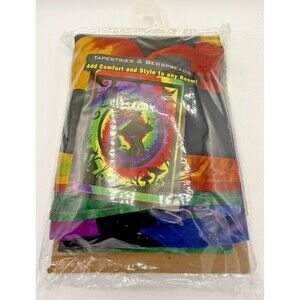 Alice Wonderland Tapestry Tie Dye, Light Bed Spread Cover, Wall Hanging- Full Sz